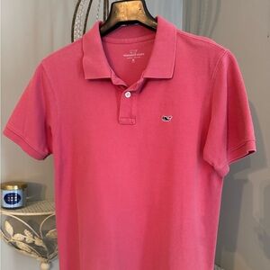 Vineyard Vines Salmon Pink Polo Shirt size M